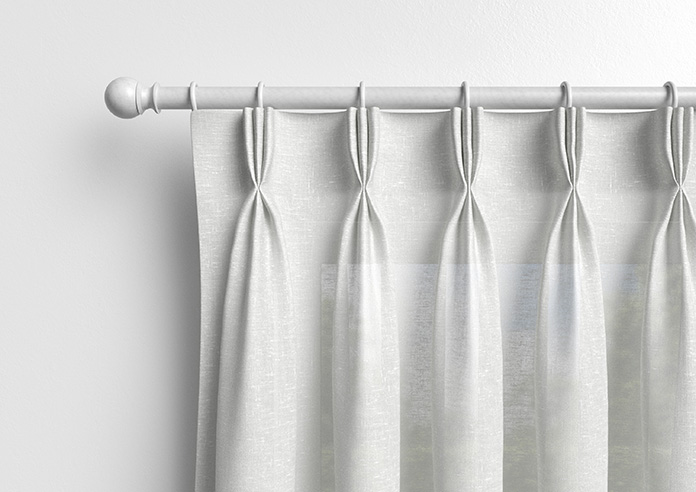 Gemstone Voile, White - Made to Measure Curtains - Image 12